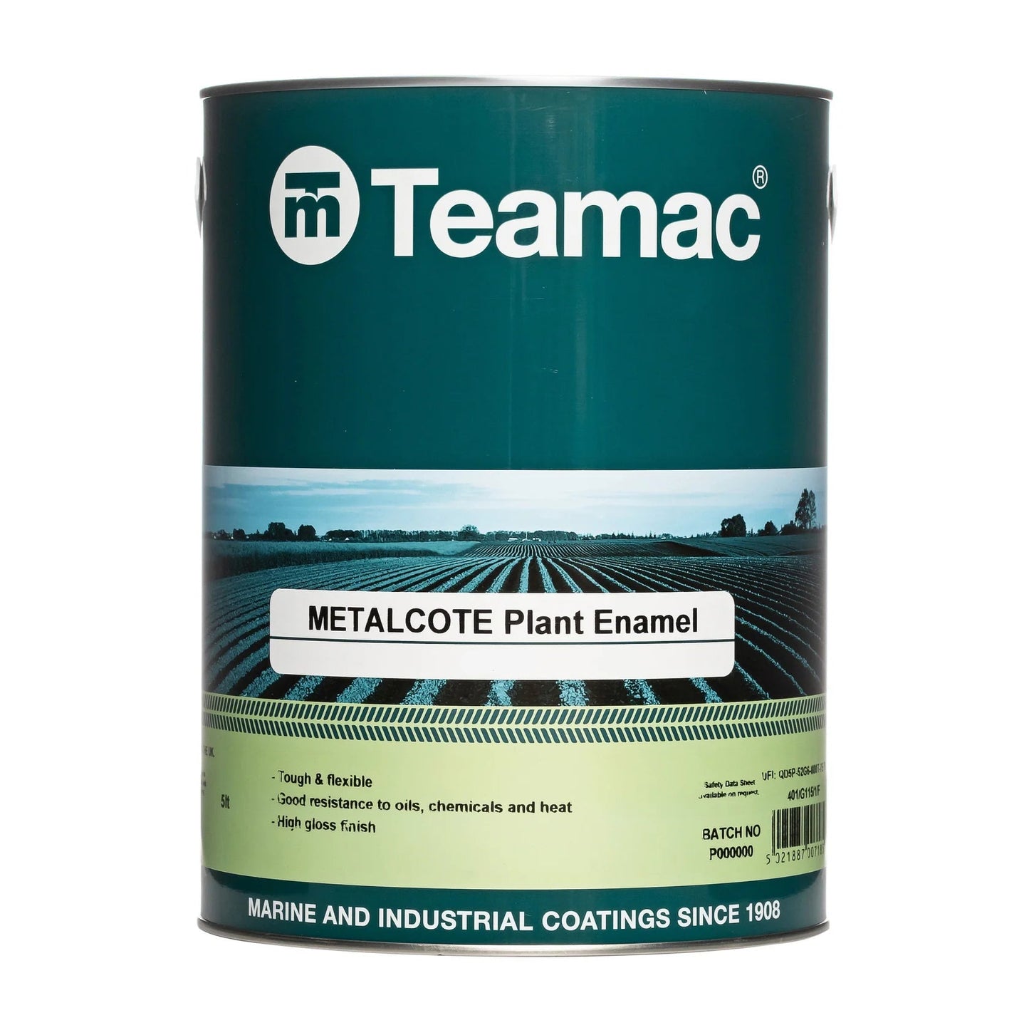 Teamac Metalcote Gloss Metal Paint High Performance Enamel 1L