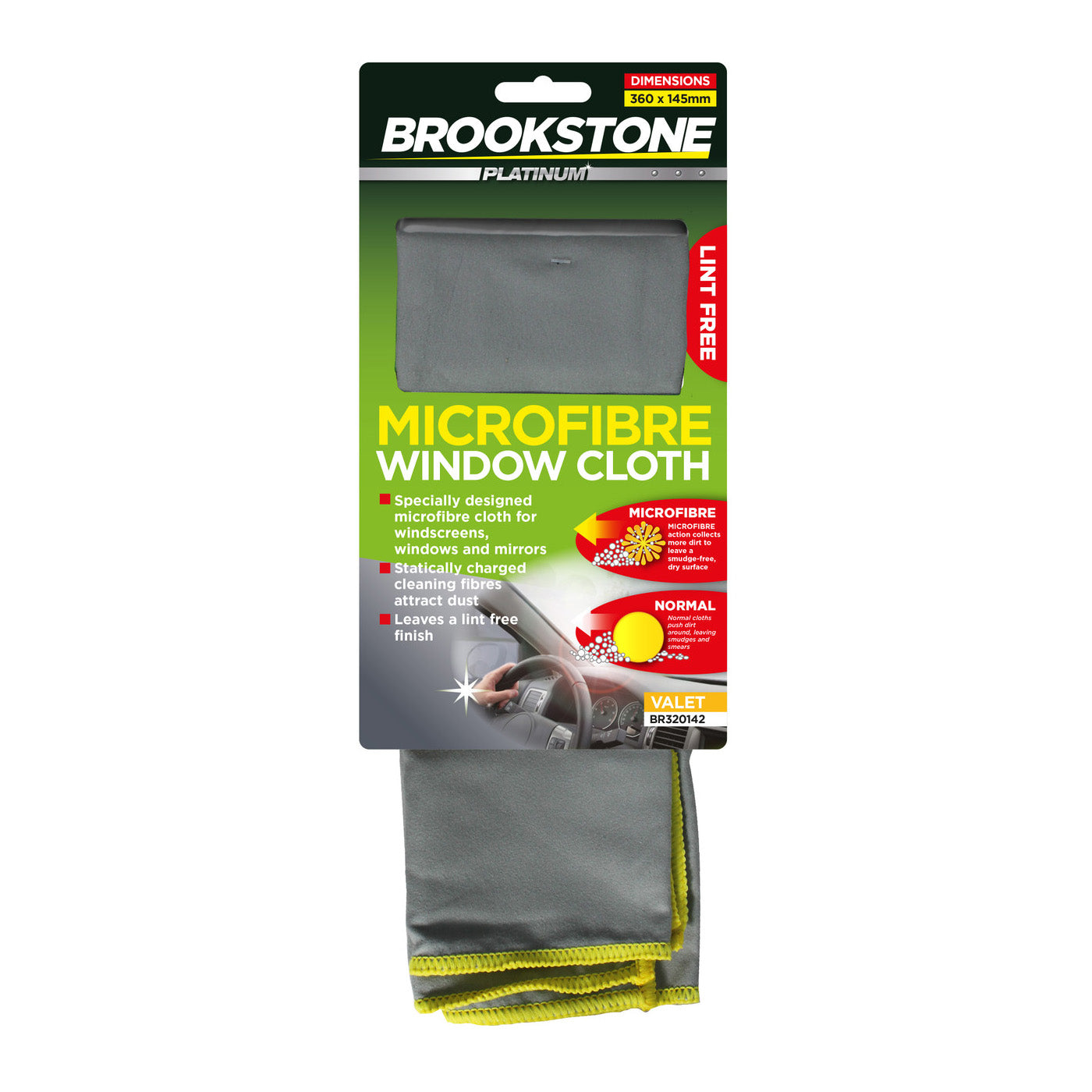 Brookstone Microfibre Window Cloth