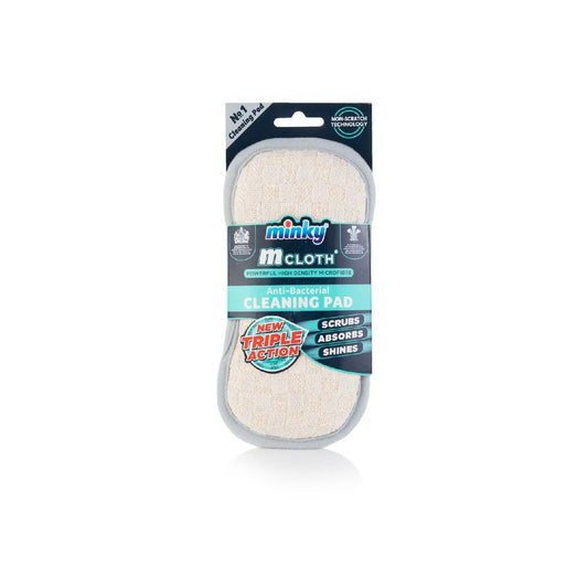 Minky M Cloth Anti-Bacterial Grey Cleaning Pad
