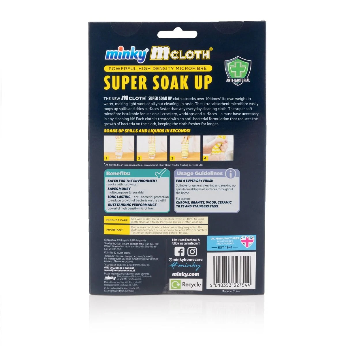Minky Super Soak Up Cloth