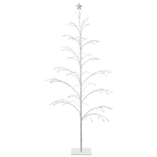 Heaven Sends - Large White Glitter Metal Tree
