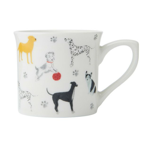 KitchenCraft Mikasa Dog Fluted Mug 250ml