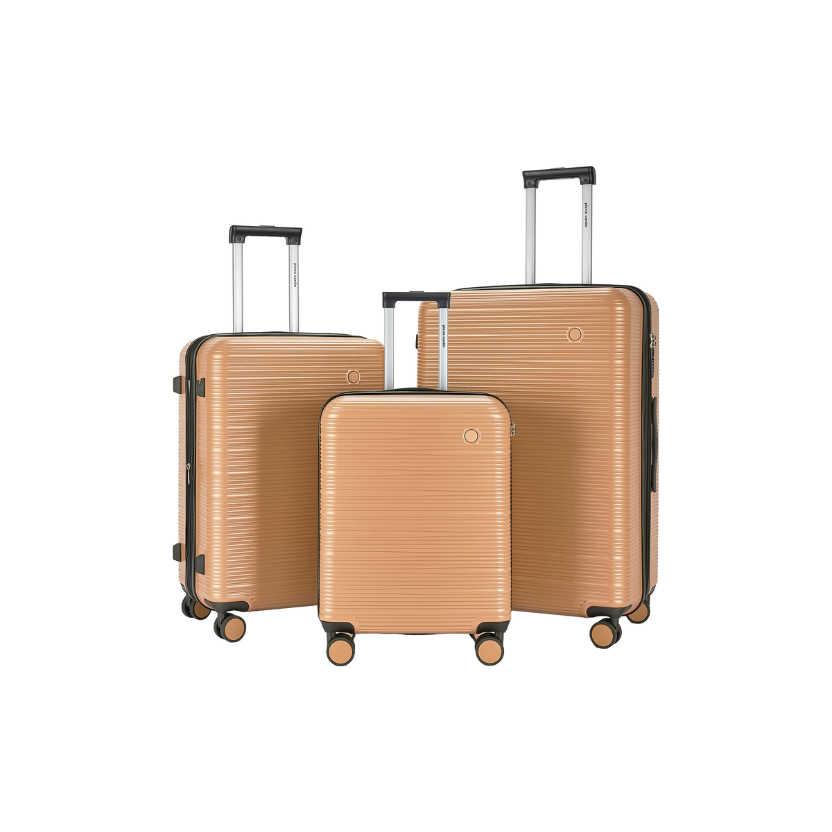 Pierre Cardin Arles Checked Travel Suitcase – Expandable Hard Shell