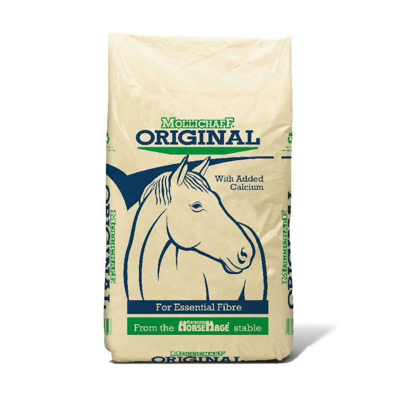 Mollichaff Original 12.5kg bag dust-free oat straw chaff horse feed