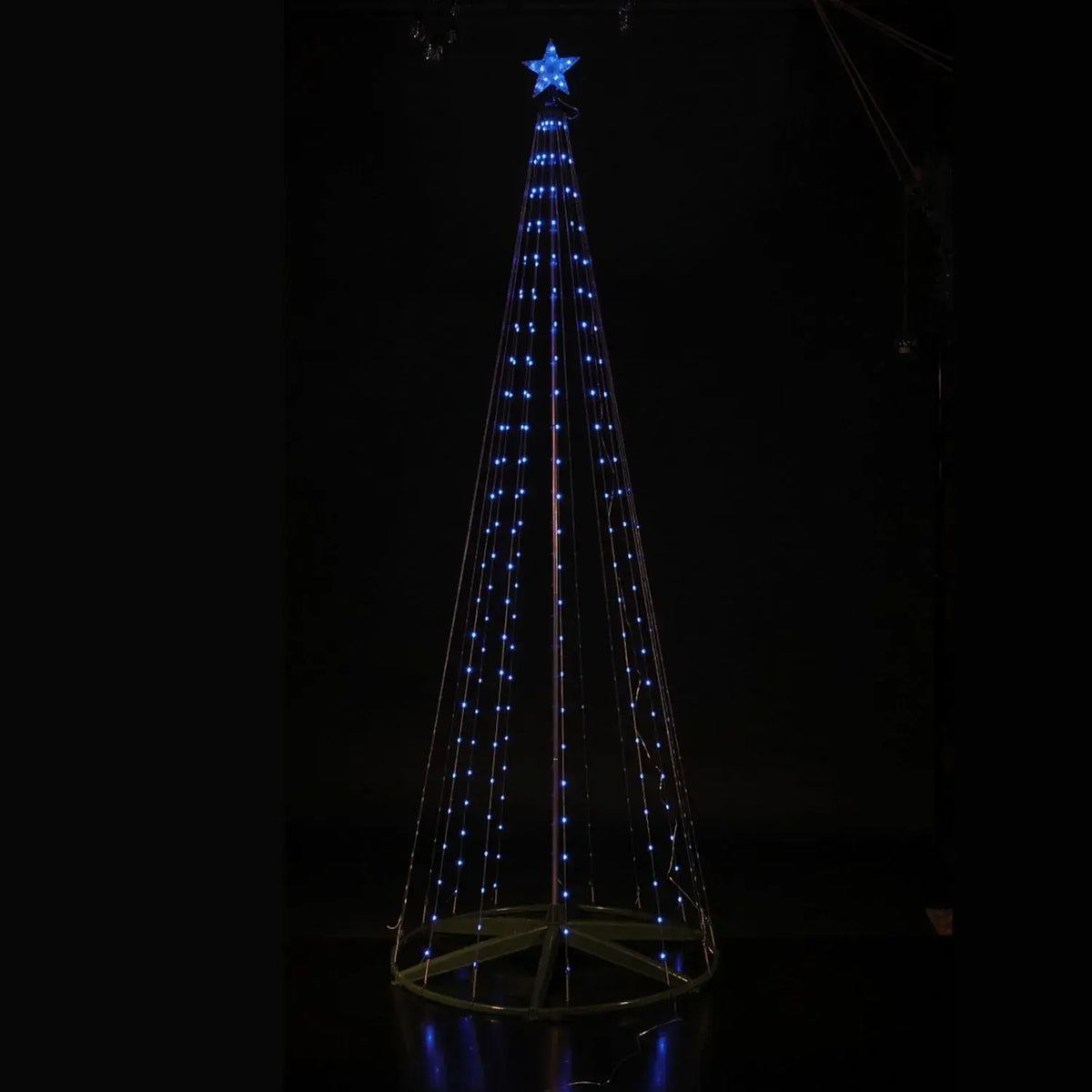 Noma 2.7m Spectrum remote control flexi wire Christmas tree illuminated with customizable light effects