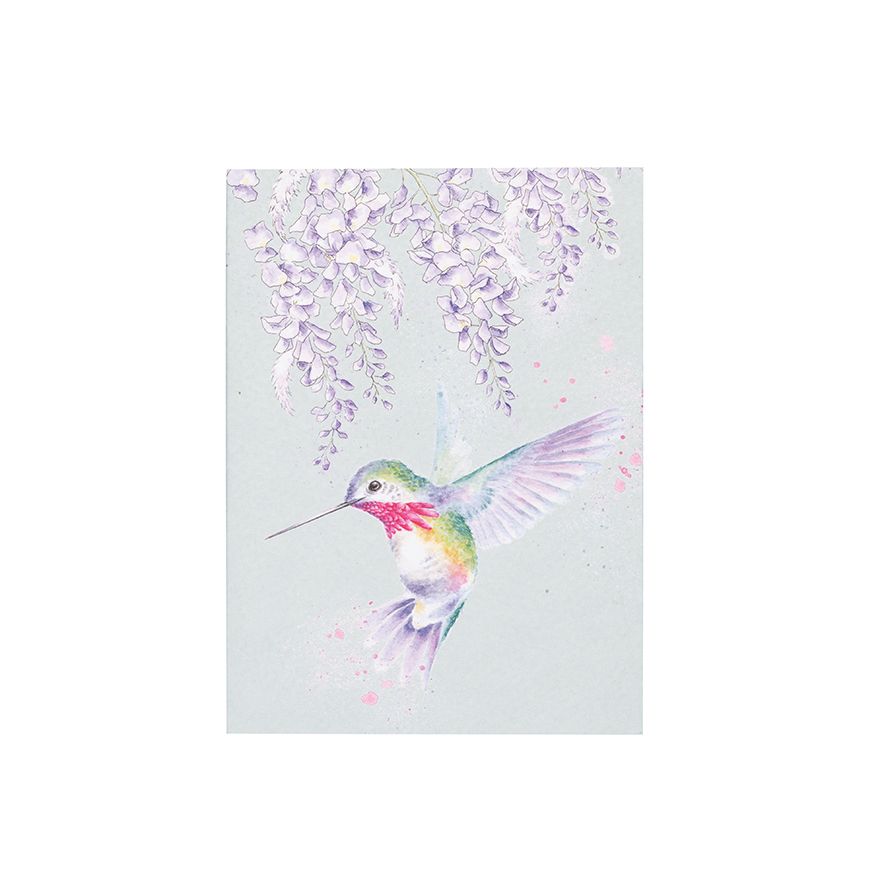 Wrendale Wisteria Wishes Hummingbird A6 Notebook