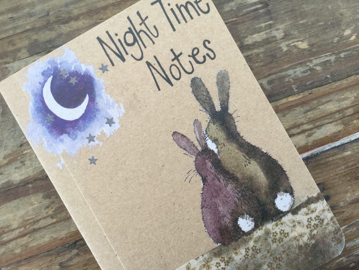 Alex Clark Moon Rabbit Small Kraft Notebook