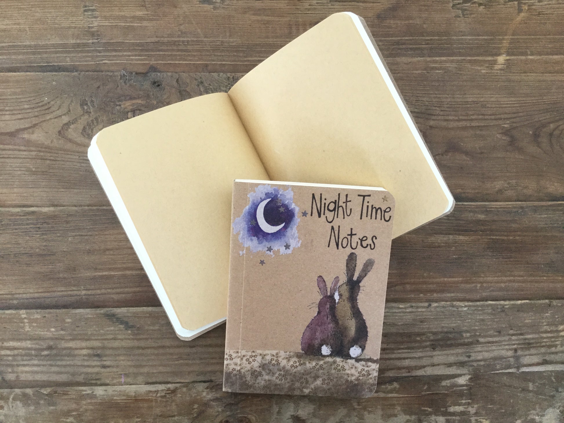 Alex Clark Moon Rabbit Small Kraft Notebook