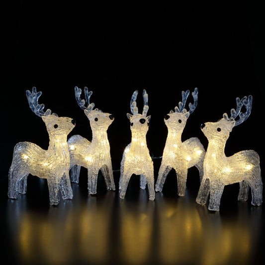 Noma Acrylic Reindeer String Lights