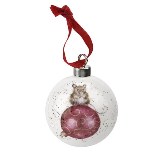 Wrendale Not A Creature Was Stirring Mouse Bauble
