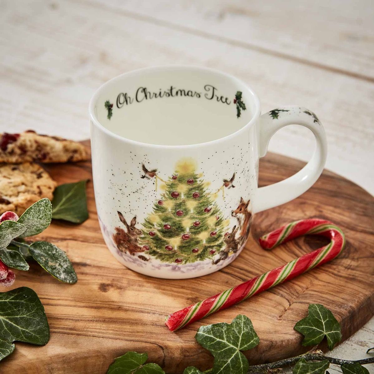 Wrendale Oh Christmas Tree Woodland animal Mug