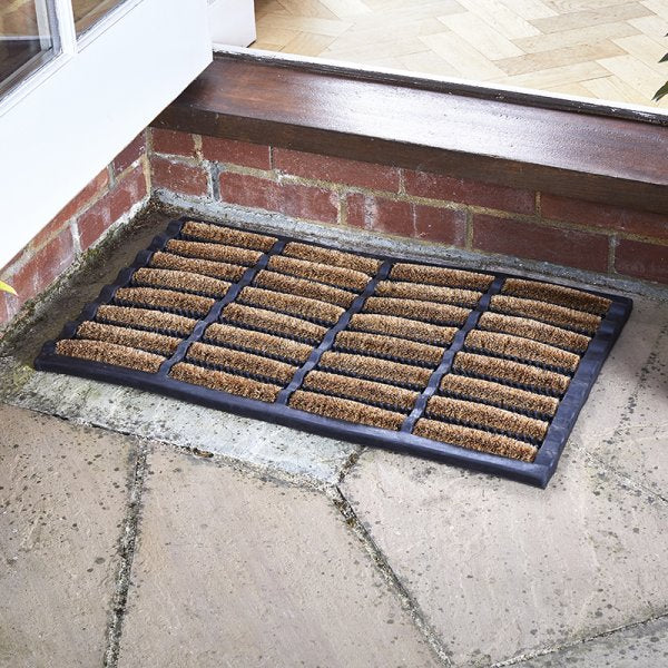 Muck Off! Coir & Rubber Door Mat 75cm x 45cm