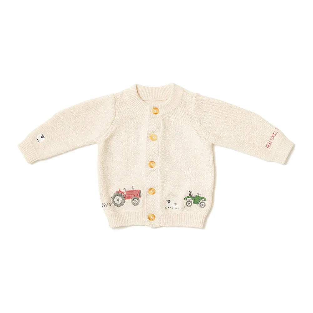 Eleanor Charles The Organic Cotton Embroidered Cardigan