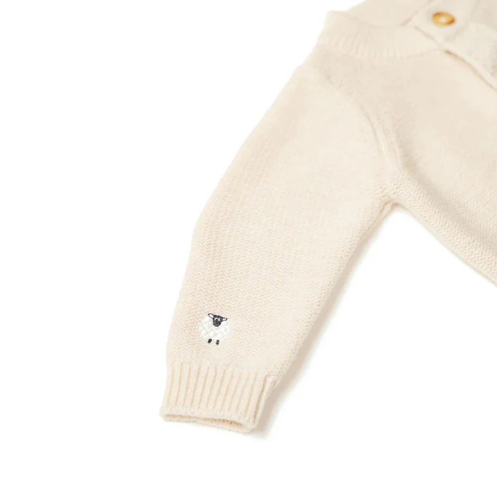 Eleanor Charles The Organic Cotton Embroidered Cardigan