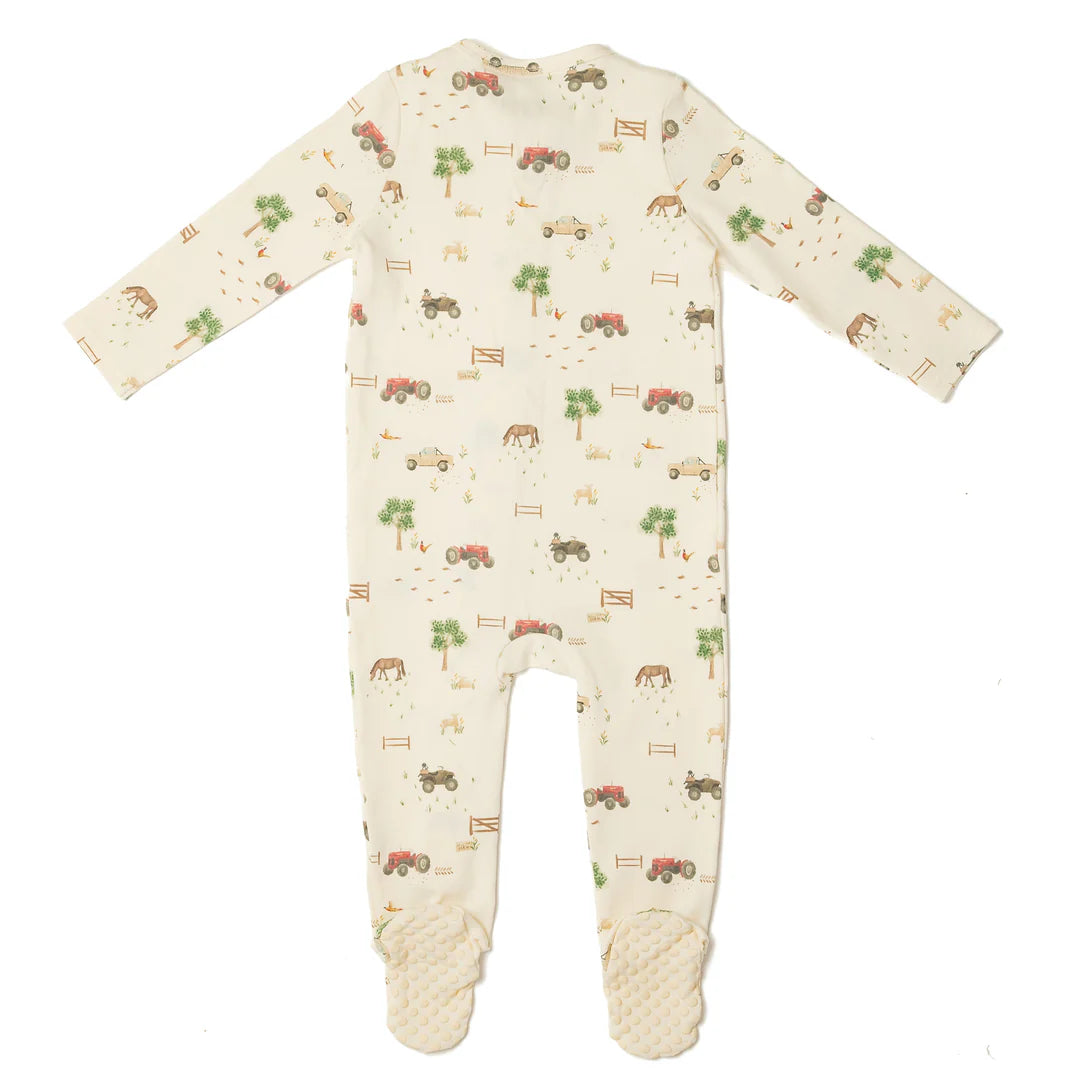 Eleanor Charles On The Farm Zip Sleepsuit