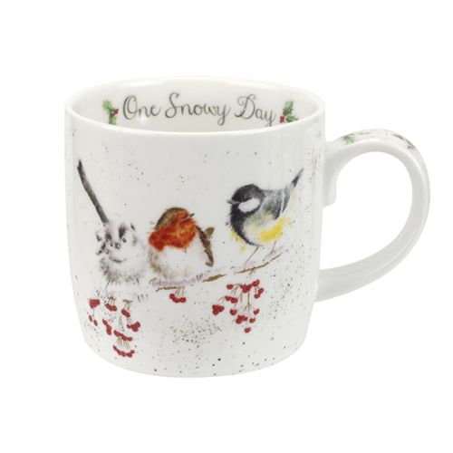 Wrendale One Snowy Day Bird Mug