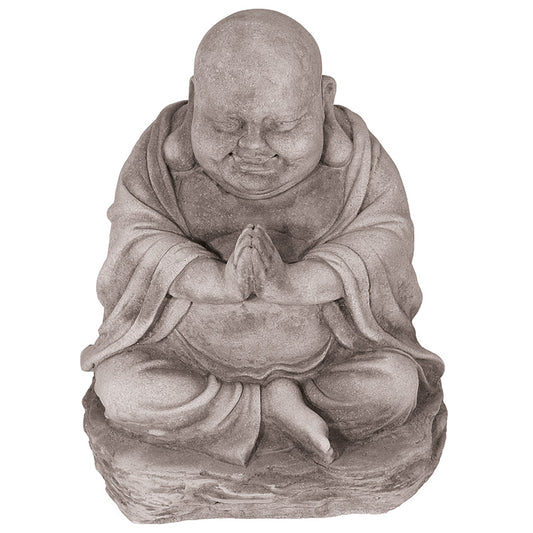 Willowstone Antique Grey Medium Laughing Buddha OR19AG