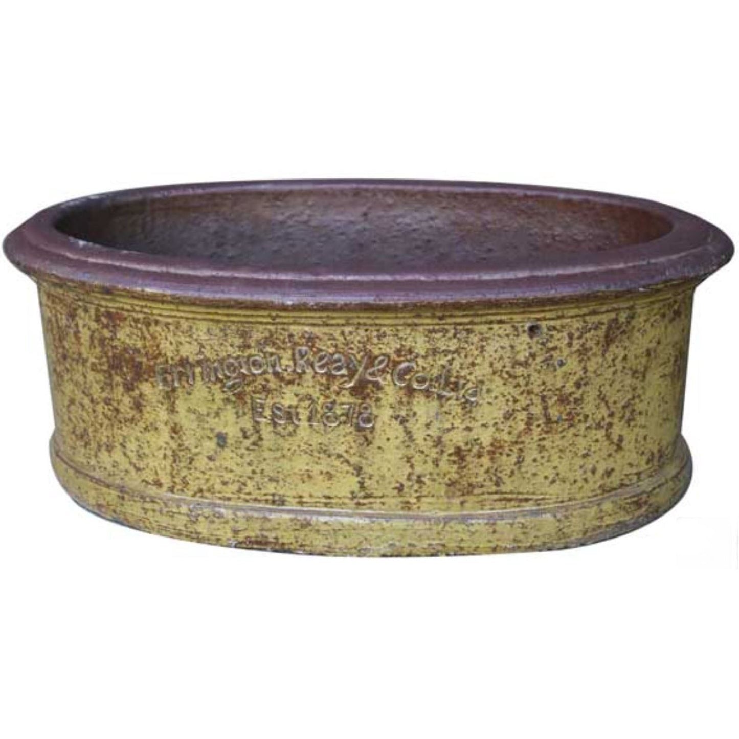 Errington Reay Courtyard Old Leather Oval Trough Planter