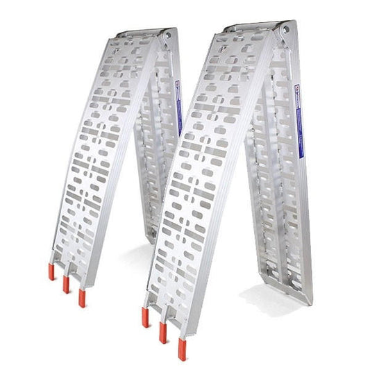 Hyundai Pair Of Folding Aluminium Loading Ramps 225cm Length x 28cm Wide, Capacity Up To 340kg GBR-901-2