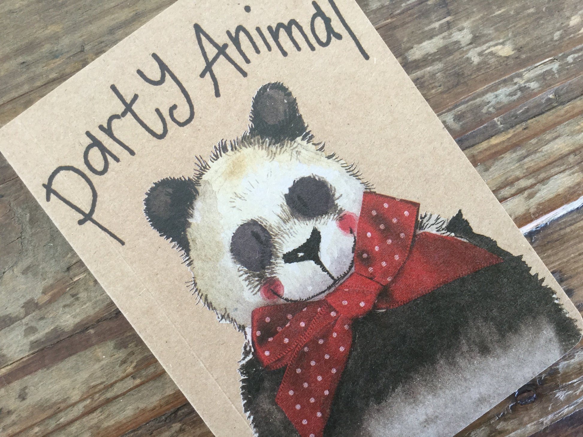 Alex Clark Panda Small Kraft Notebook