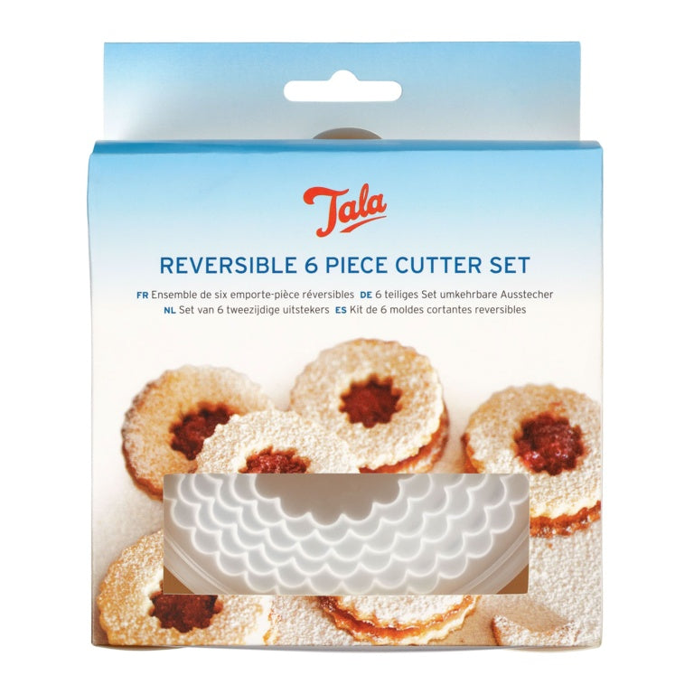 Tala Plastic Plain/Crinkled Reversible Pastry Cutters