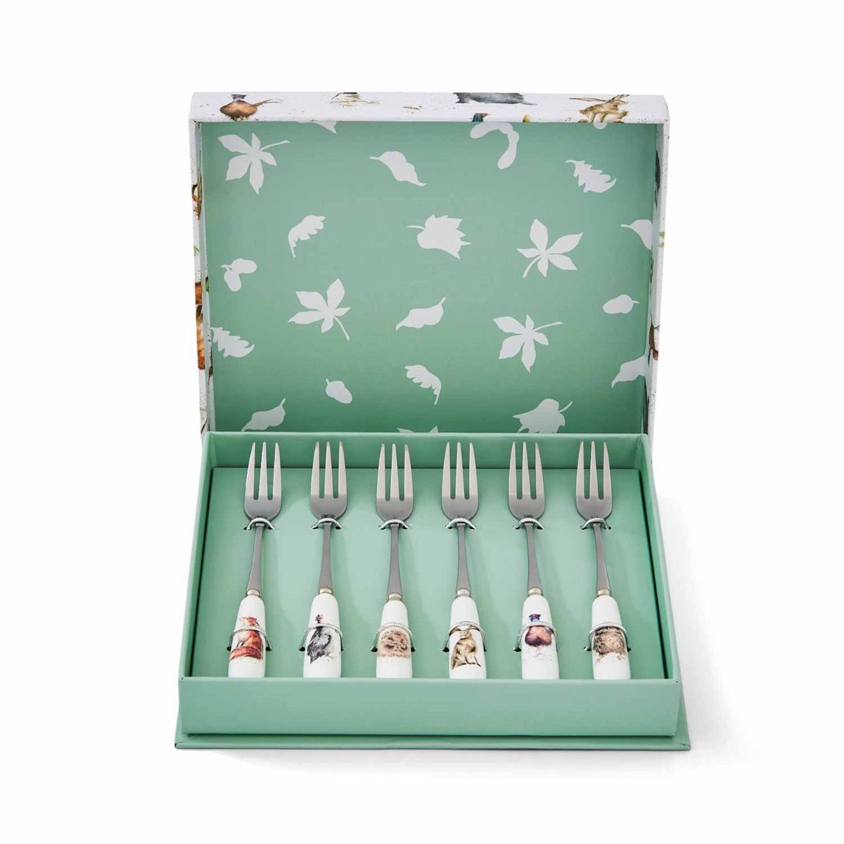 Wrendale Country Animal Set of 6 Pastry Forks