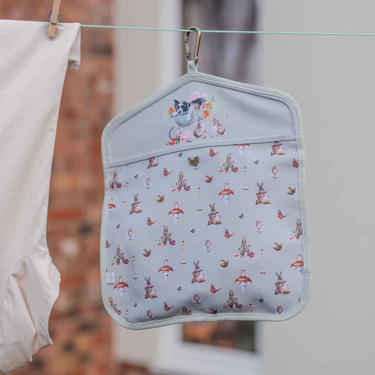 Wrendale Garden Friends Animal Peg Bag