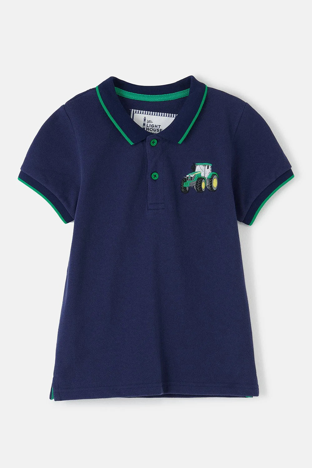 Lighthouse Pier Tractor Polo Shirt