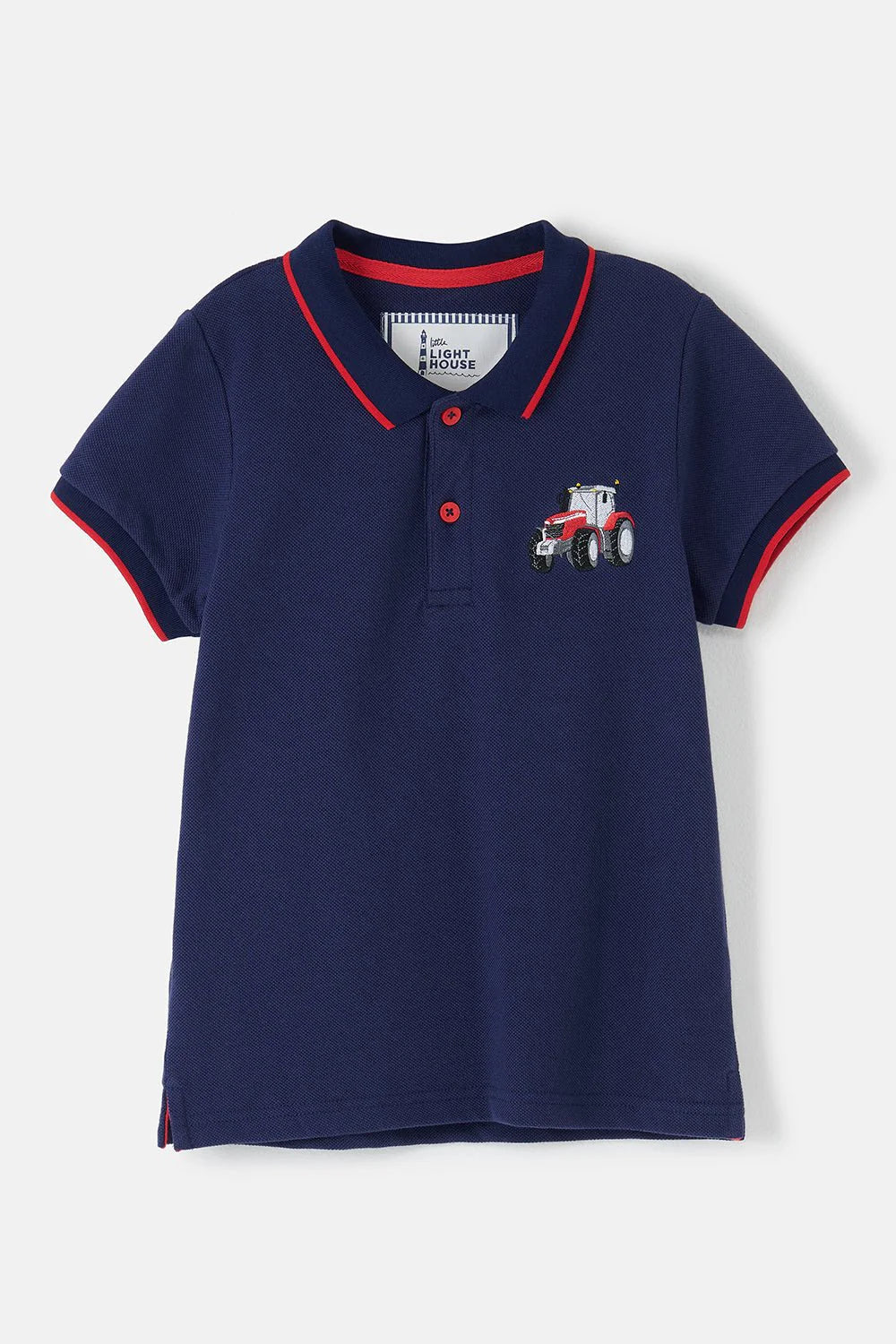 Lighthouse Pier Tractor Polo Shirt