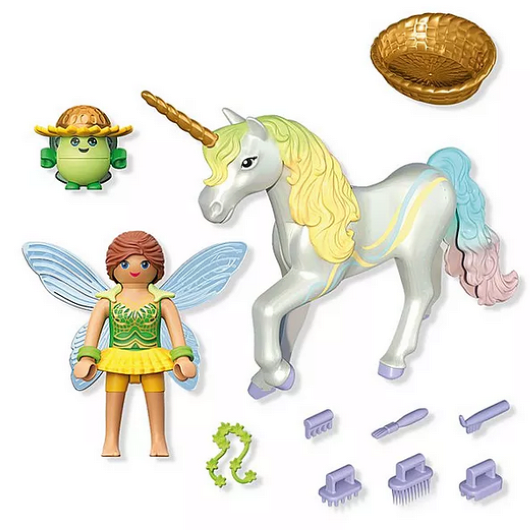 71840 Playmobil  Magical Unicorns Rainbow Flower With Fairy Collectible Unicorn 