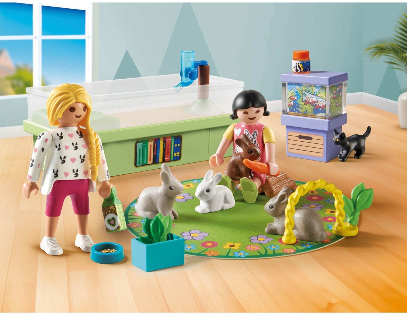 71753 Playmobil  My Life Family With Rabbits Starter Pack