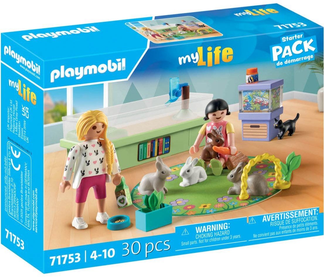 71753 Playmobil  My Life Family With Rabbits Starter Pack