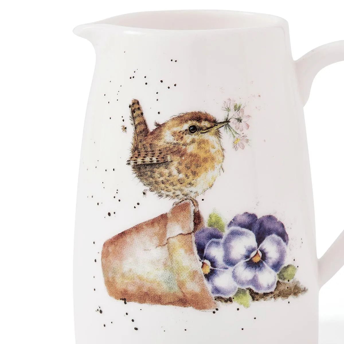 Wrendale Pottering About Posy Wren Jug