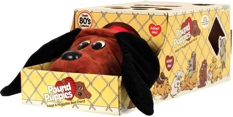 Pound Puppies Classic Reddish Brown with Black Spots