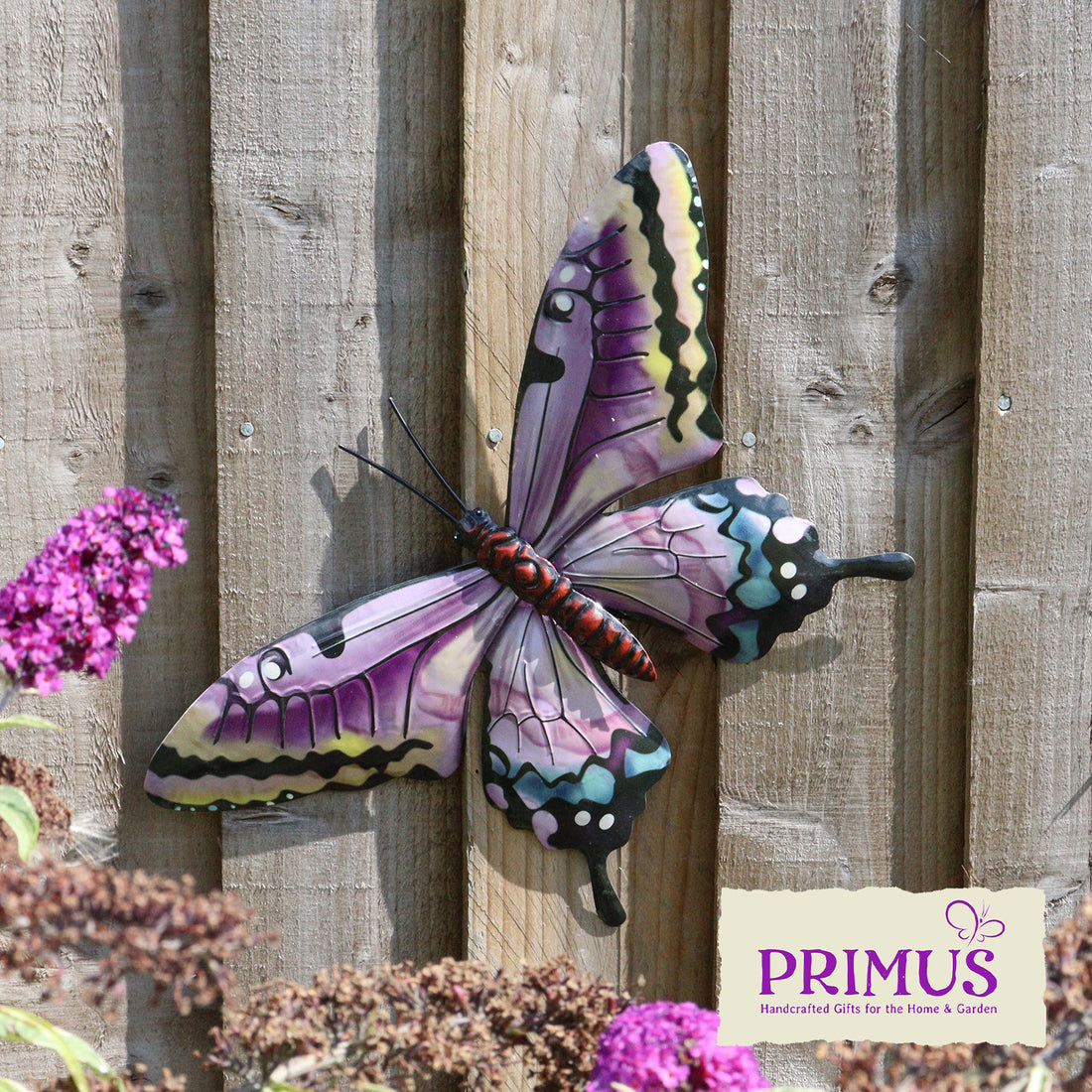 Primus Medium Metal Pink Butterfly Wall Art – Sam Turner & Sons