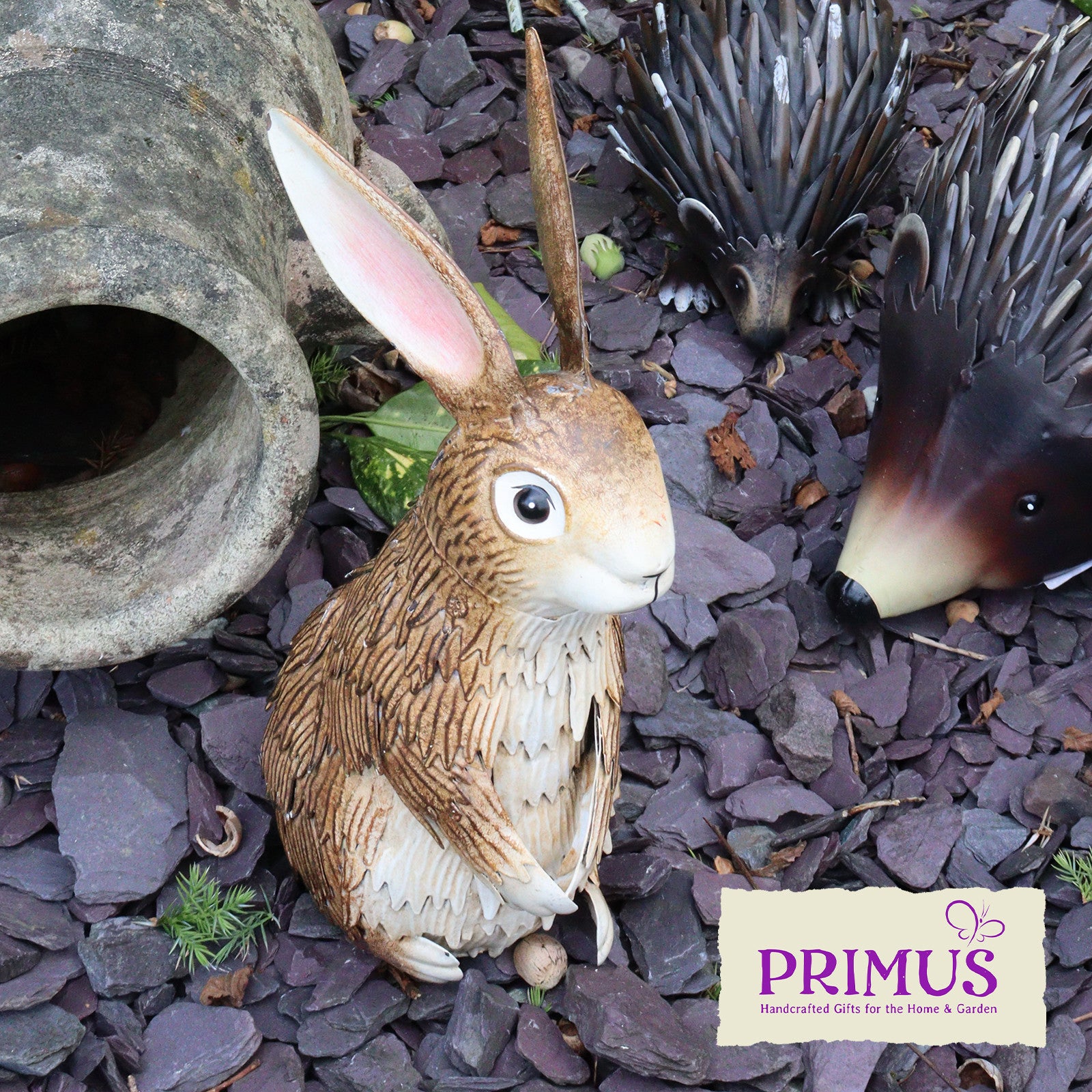 Primus Woodland Metal Inquisitive Brown Rabbit