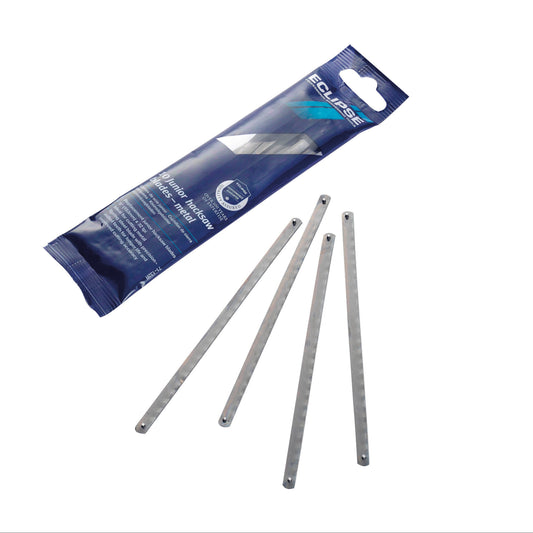 Packaged metal blades with a blue Eclipse branded package on a white background