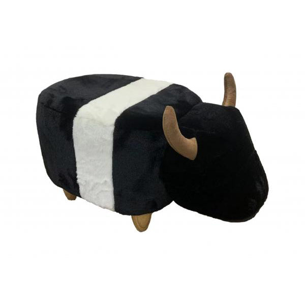 Gardeco Beltie Belted Cow Animal Footstool