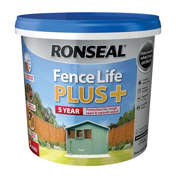 Ronseal FenceLife Plus Sage 5L
