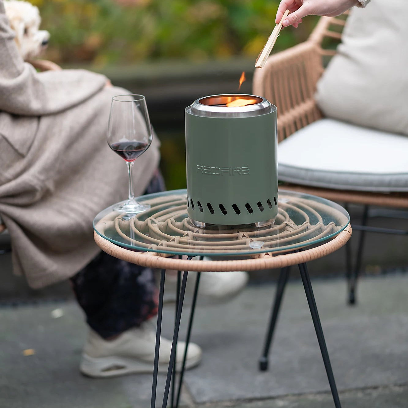 Redfire Volcano Pellet Tabletop Fire Pit