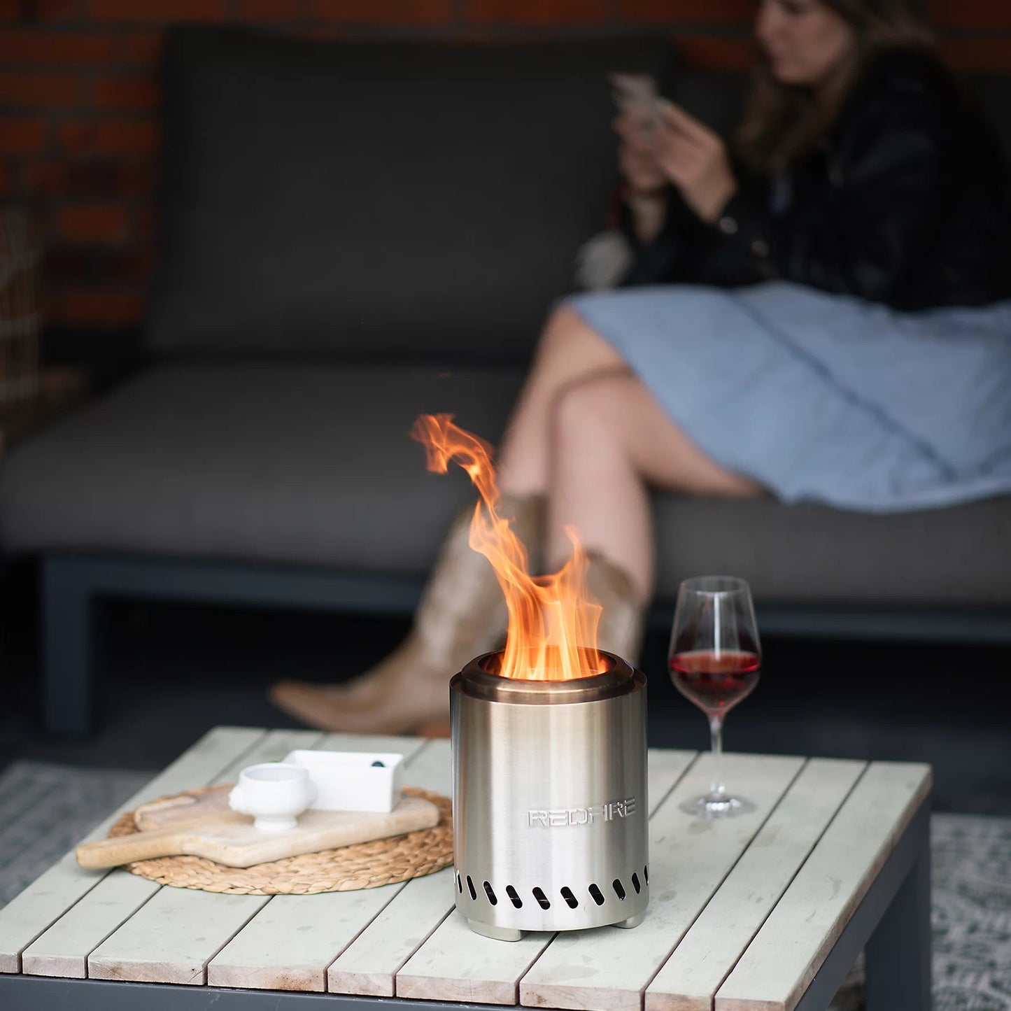 Redfire Volcano Pellet Tabletop Fire Pit