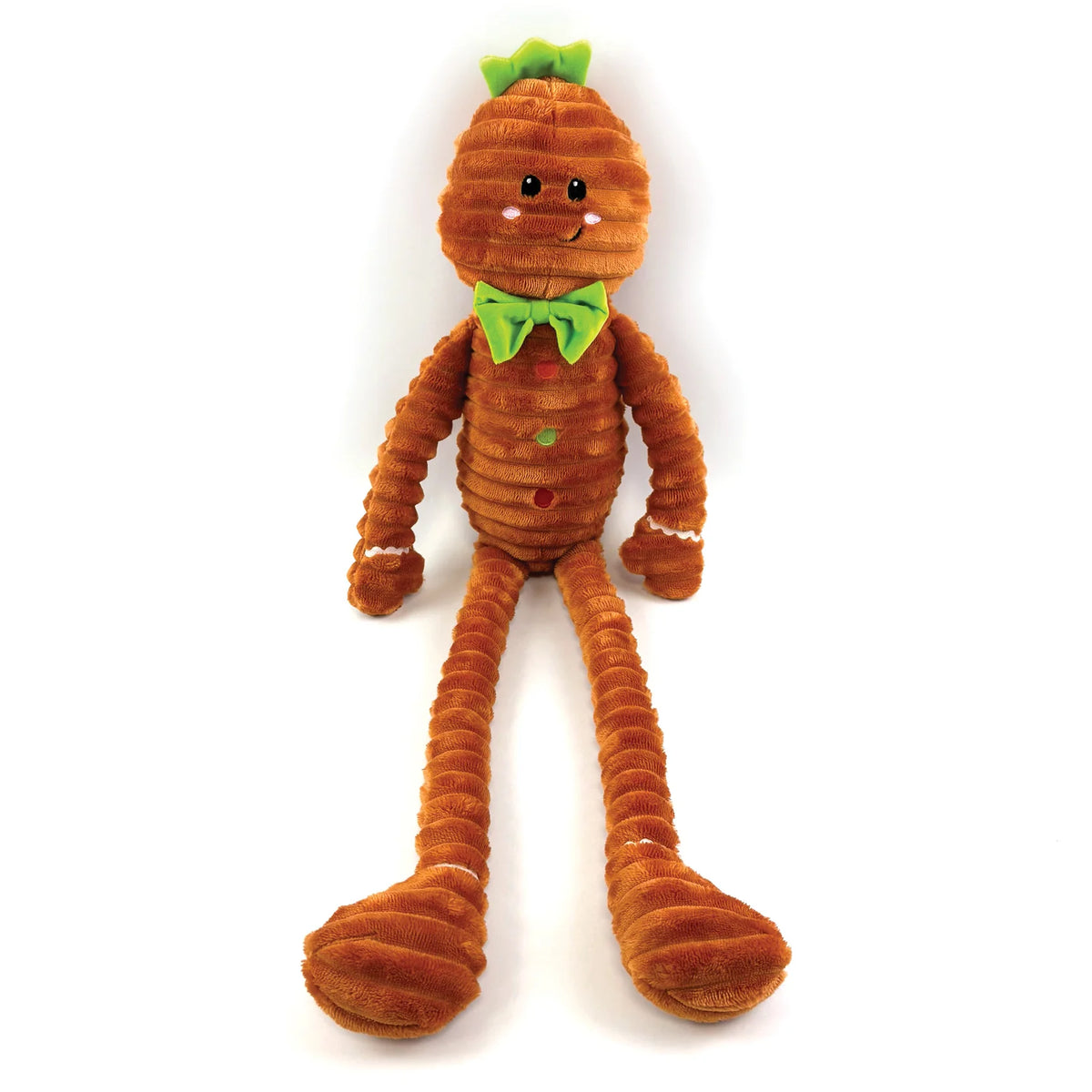 Happy Pet Jumbo Gingerbread plush Christmas dog toy for large dogs