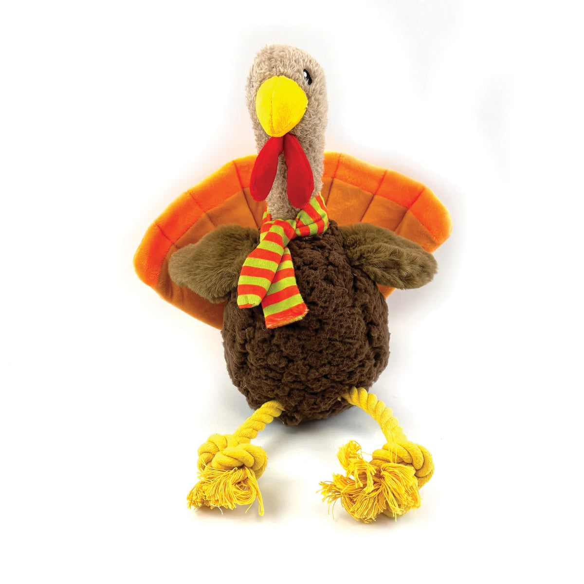 Happy Pet Tommy Turkey plush Christmas dog toy with squeaker