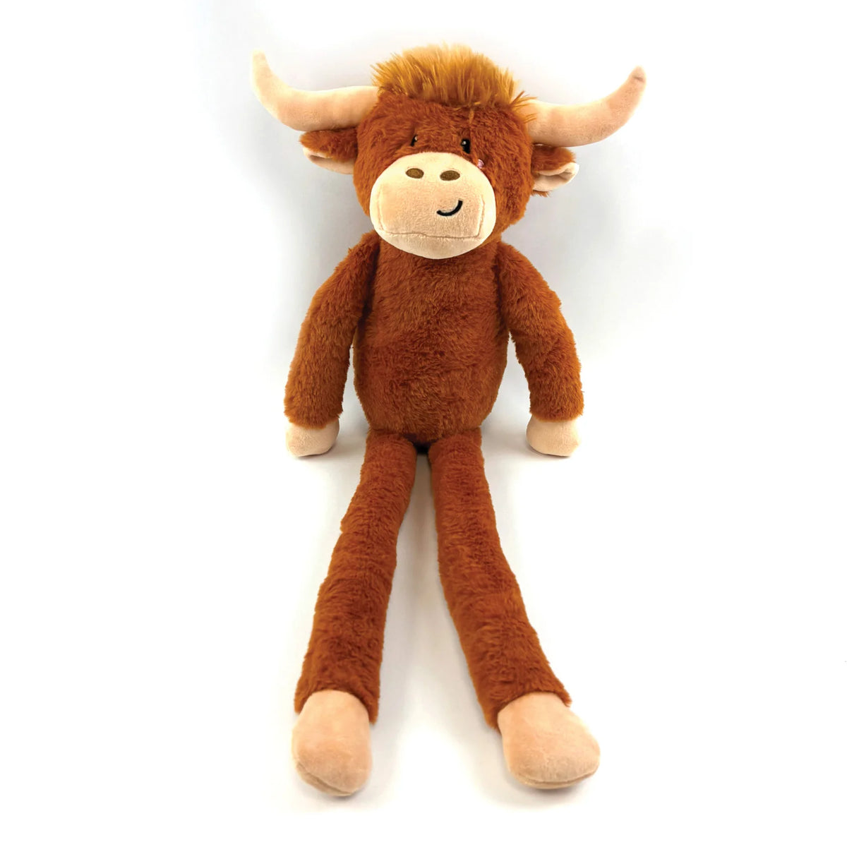 Happy Pet Jumbo Herby Highland Cow plush Christmas dog toy for large dogs
