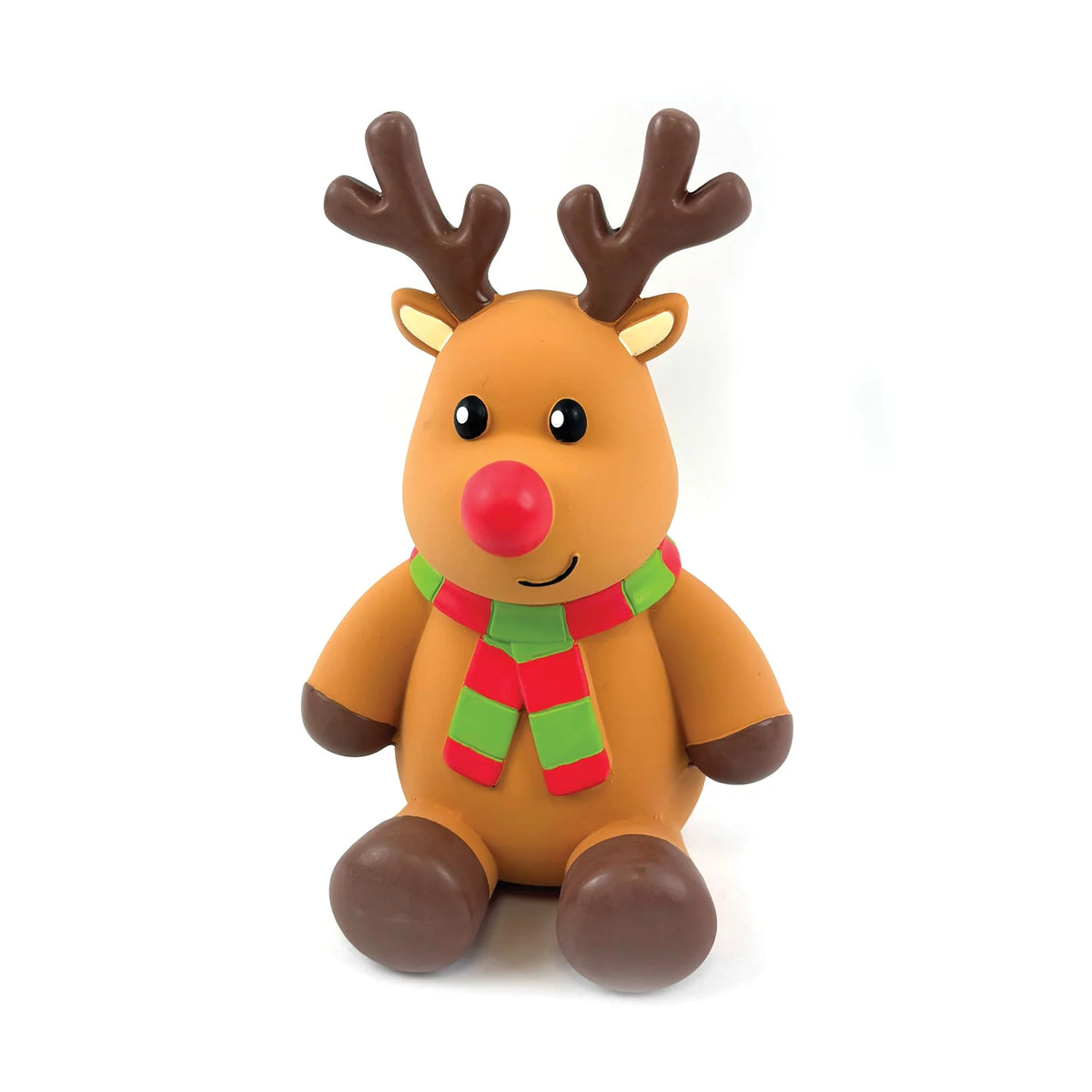 Happy Pet Ralph Reindeer latex squeaky Christmas dog toy