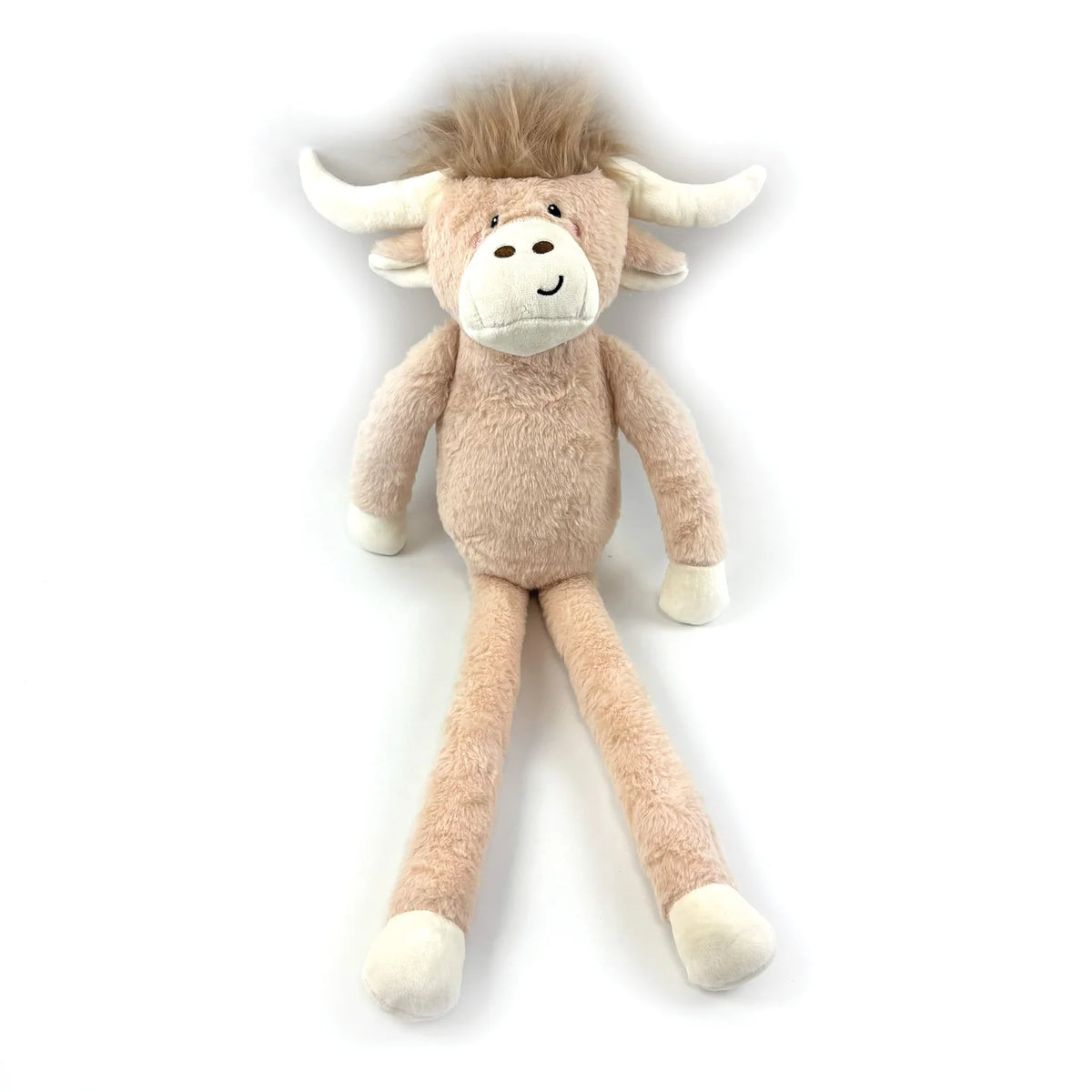 Happy Pet Jumbo Hettie Highland Cow plush Christmas dog toy for large dogs