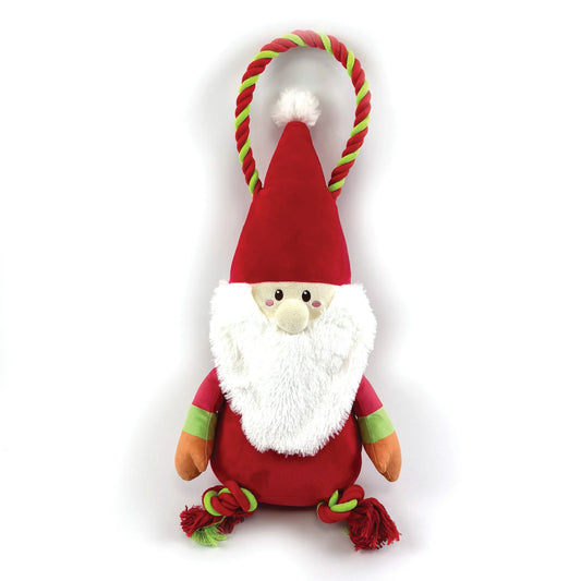 Happy Pet Jumbo Santa Paws rope Christmas tug dog toy for large dogs