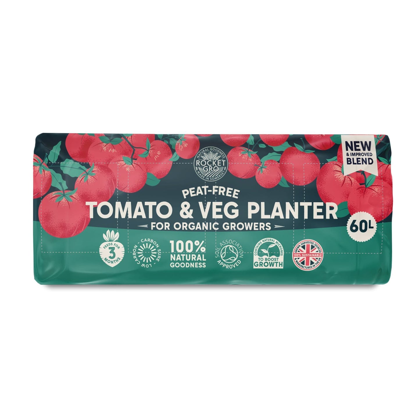 RocketGro Peat-Free Tomato & Veg Planter 60L