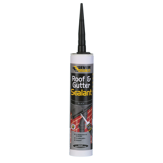 Everbuild Roof & Gutter Sealant Black 295ml