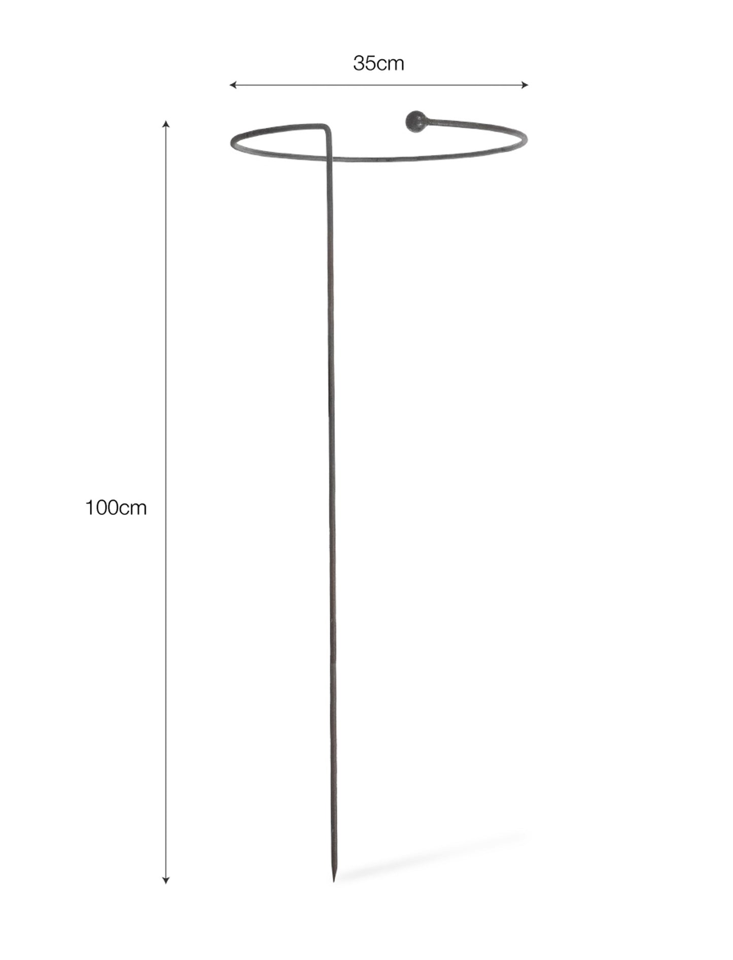 Garden Trading Hooped Raw Metal Plant Support
